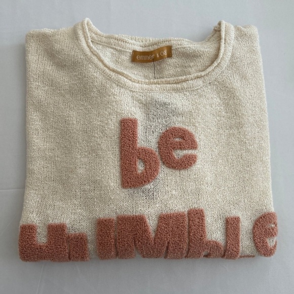 (NWT) Emmer & Oat Woman’s “Be Humble” Knit Sweater, Size: S/M - Picture 13 of 15